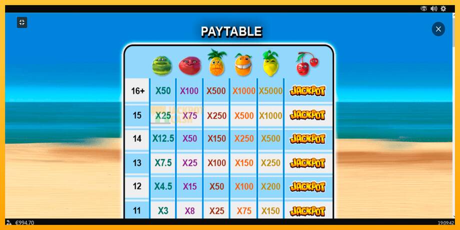 Funky Fruits машина за игри за пари, слика 3