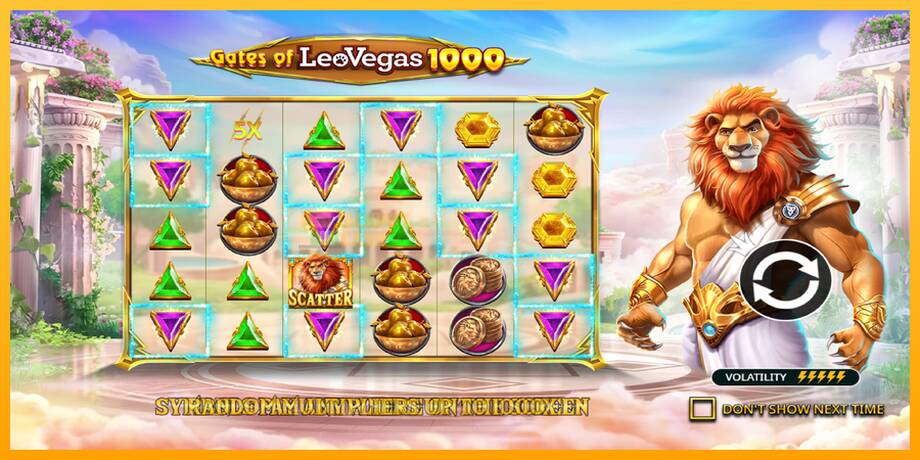 Gates of LeoVegas 1000 машина за игри за пари, слика 1