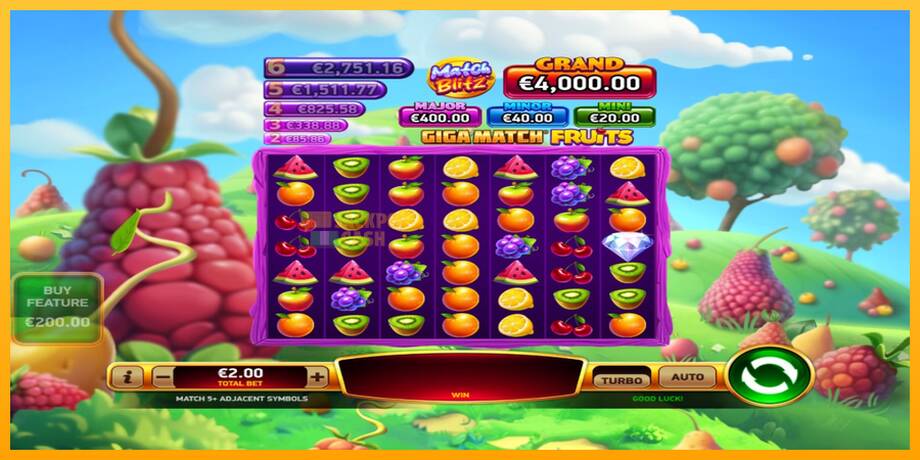 Giga Match Fruits машина за игри за пари, слика 2