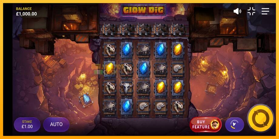 Glow Dig машина за игри за пари, слика 2