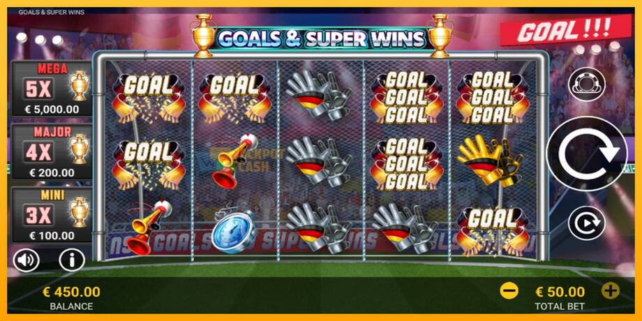 Goals & Super Wins машина за игри за пари, слика 2