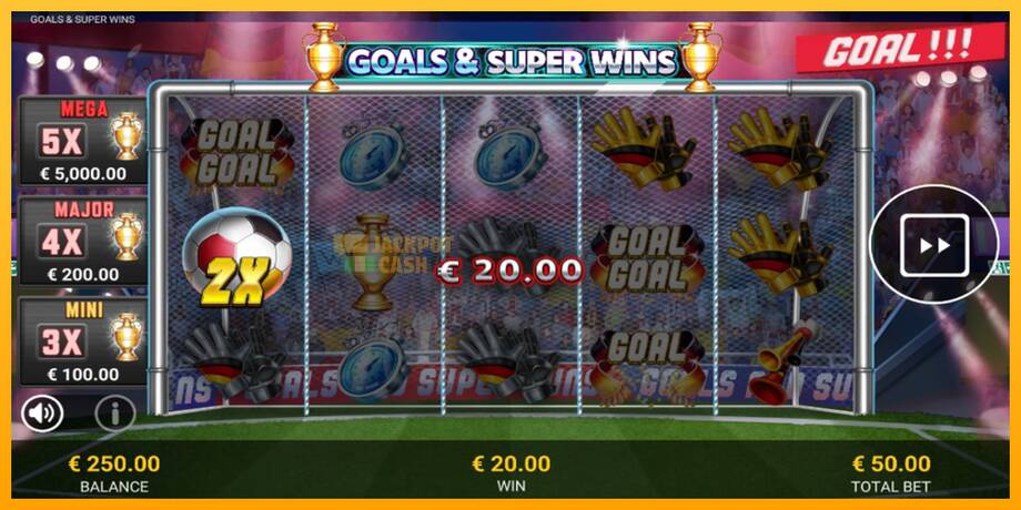 Goals & Super Wins машина за игри за пари, слика 3