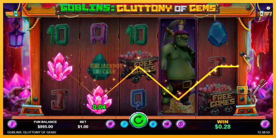 Goblins Gluttony of Gems машина за игри за пари, слика 3