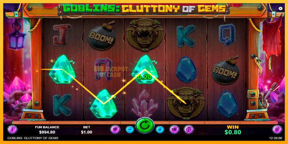 Goblins Gluttony of Gems машина за игри за пари, слика 4