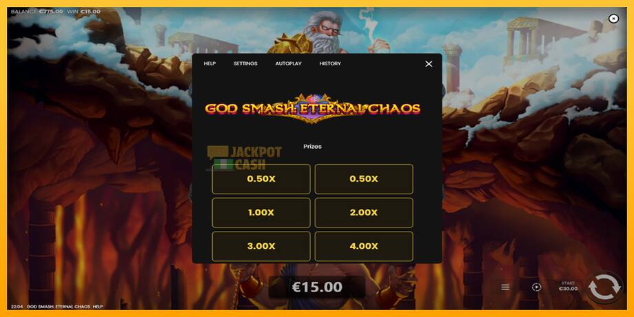 God Smash: Eternal Chaos машина за игри за пари, слика 5