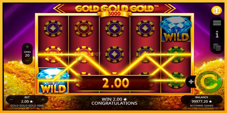 Gold Gold Gold 5000 машина за игри за пари, слика 5