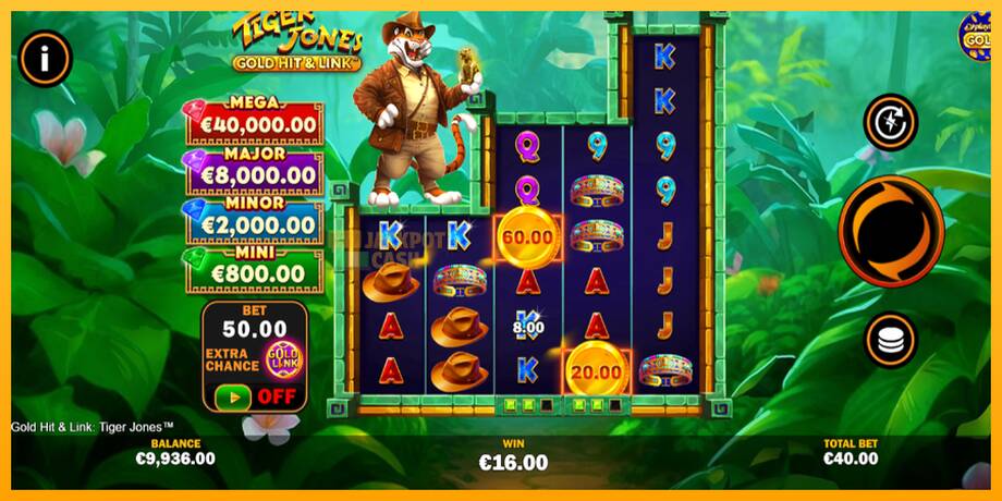 Gold Hit & Link: Tiger Jones машина за игри за пари, слика 3