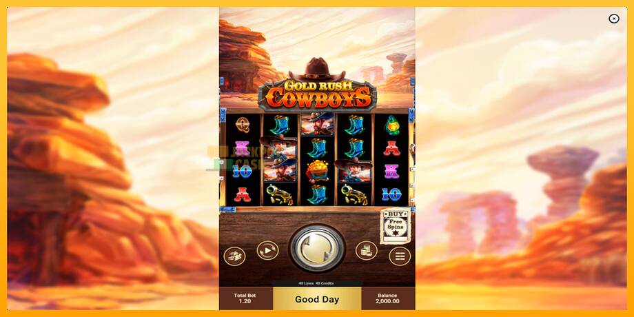 Gold Rush Cowboys машина за игри за пари, слика 1