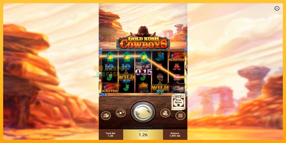 Gold Rush Cowboys машина за игри за пари, слика 2