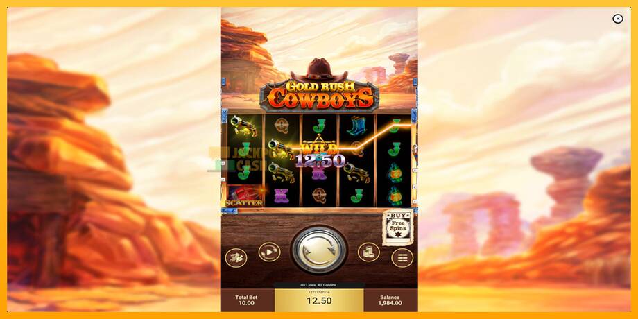 Gold Rush Cowboys машина за игри за пари, слика 3