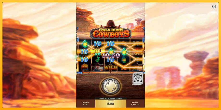 Gold Rush Cowboys машина за игри за пари, слика 5