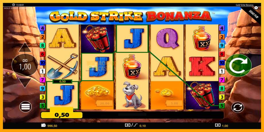 Gold Strike Bonanza машина за игри за пари, слика 2