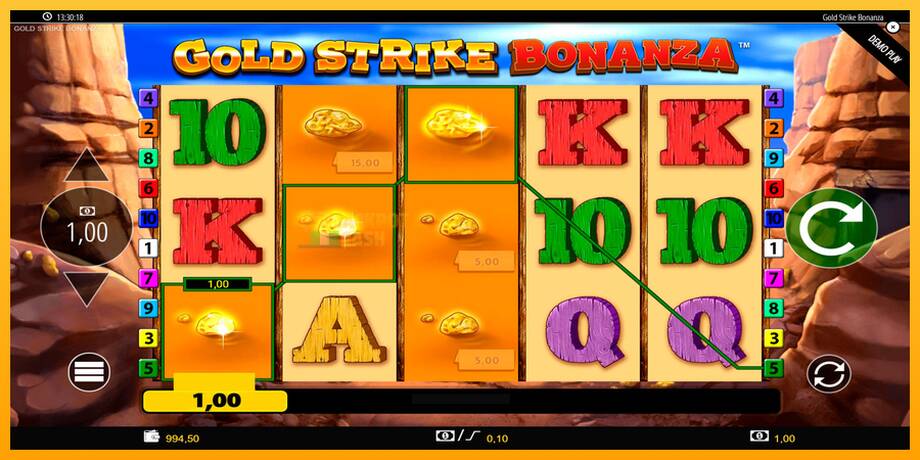 Gold Strike Bonanza машина за игри за пари, слика 3