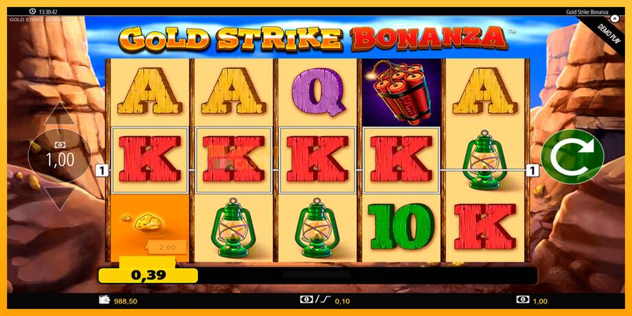 Gold Strike Bonanza машина за игри за пари, слика 4