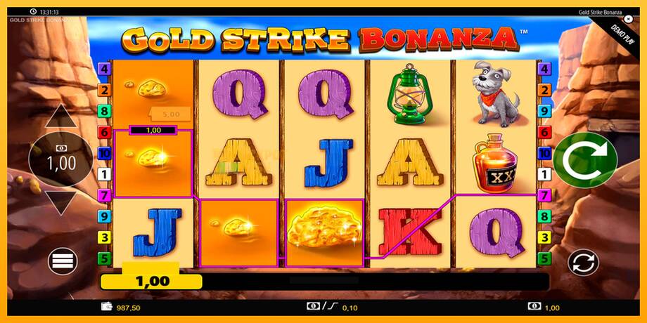 Gold Strike Bonanza машина за игри за пари, слика 5