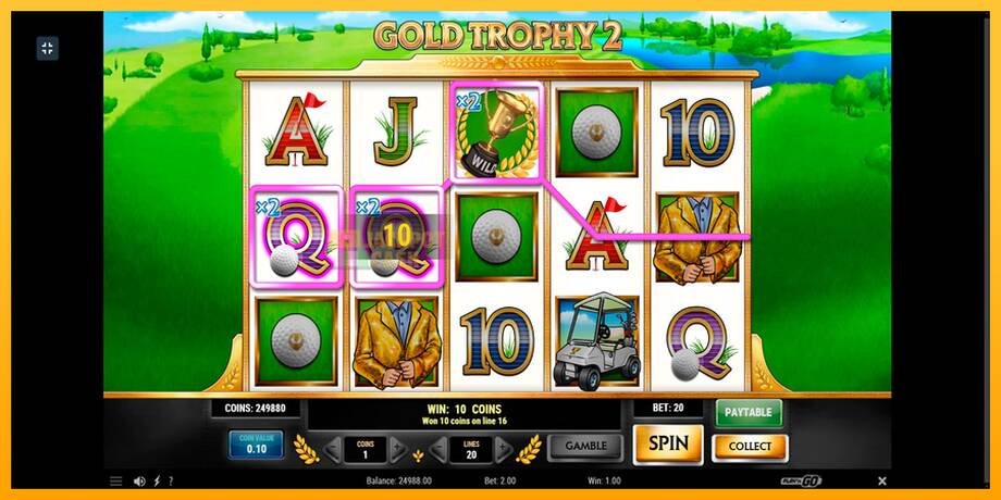 Gold Trophy 2 машина за игри за пари, слика 2