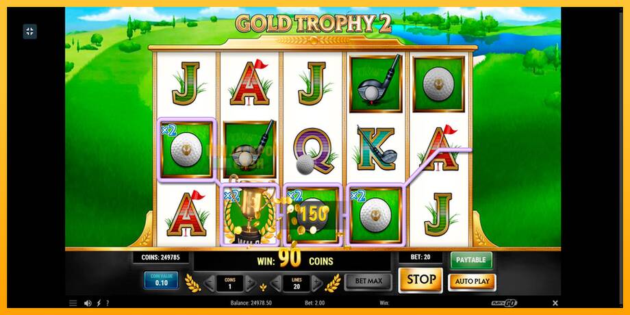 Gold Trophy 2 машина за игри за пари, слика 4