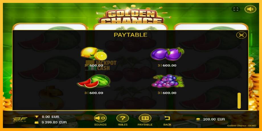 Golden Chance машина за игри за пари, слика 4