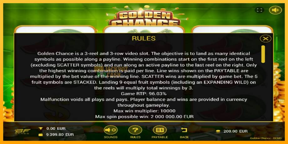 Golden Chance машина за игри за пари, слика 5