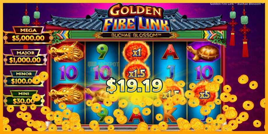 Golden Fire Link Buchae Blossom машина за игри за пари, слика 4