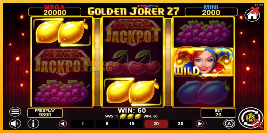 Golden Joker 27 Hold & Win машина за игри за пари, слика 3