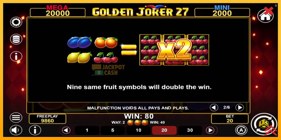 Golden Joker 27 Hold & Win машина за игри за пари, слика 6