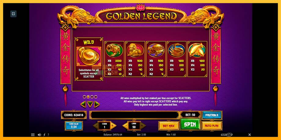 Golden Legend машина за игри за пари, слика 5