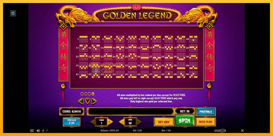 Golden Legend машина за игри за пари, слика 7