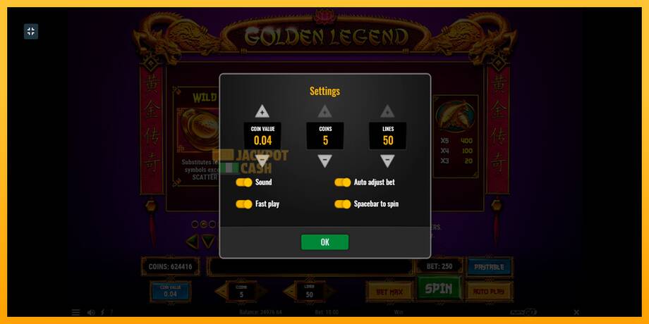 Golden Legend машина за игри за пари, слика 8