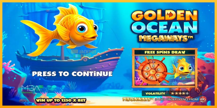 Golden Ocean Megaways машина за игри за пари, слика 1