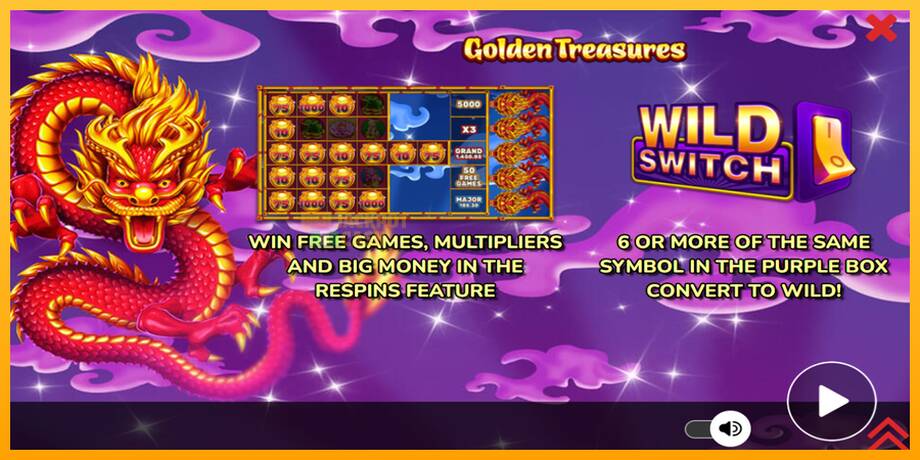 Golden Treasures машина за игри за пари, слика 1