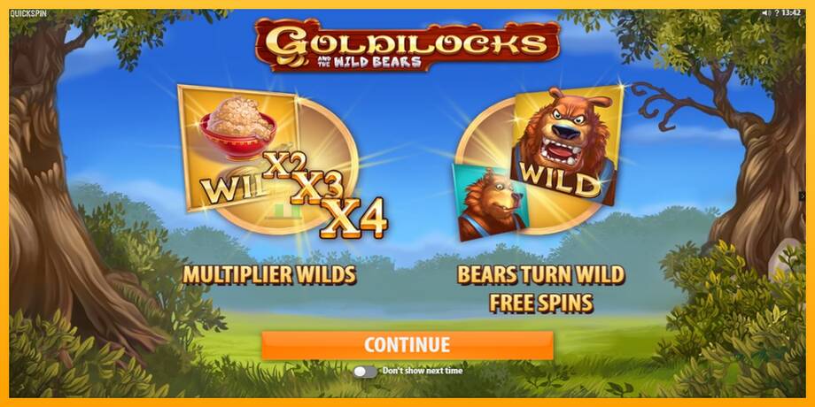 Goldilocks and the Wild Bears машина за игри за пари, слика 1