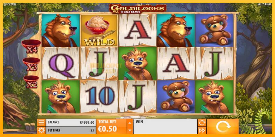 Goldilocks and the Wild Bears машина за игри за пари, слика 2