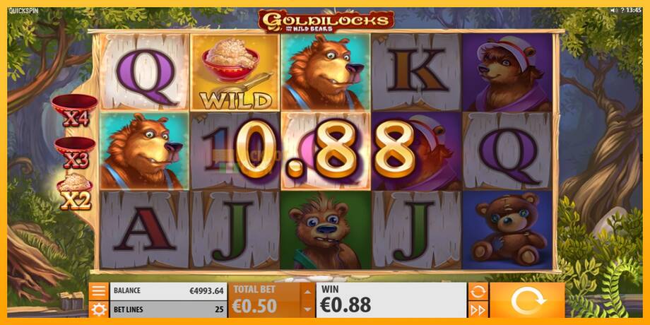 Goldilocks and the Wild Bears машина за игри за пари, слика 3