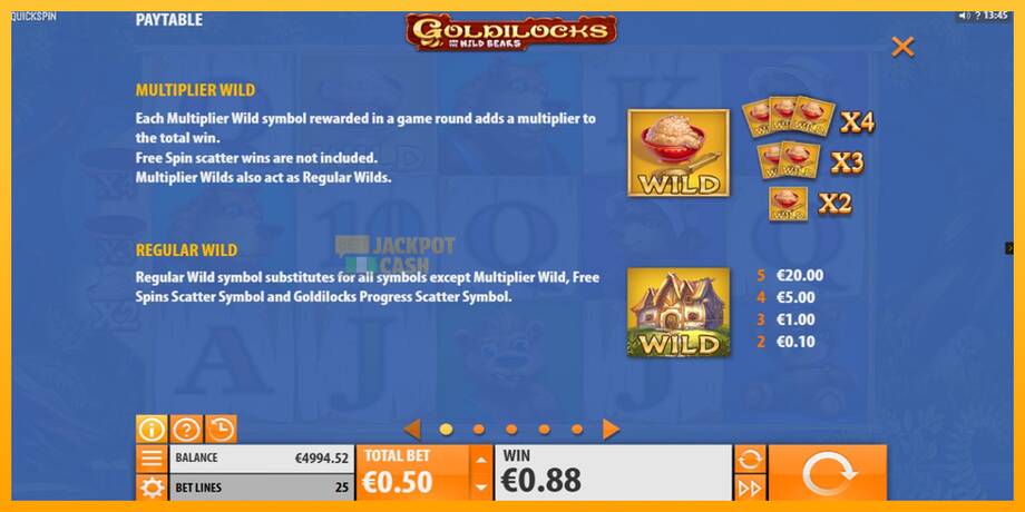 Goldilocks and the Wild Bears машина за игри за пари, слика 4