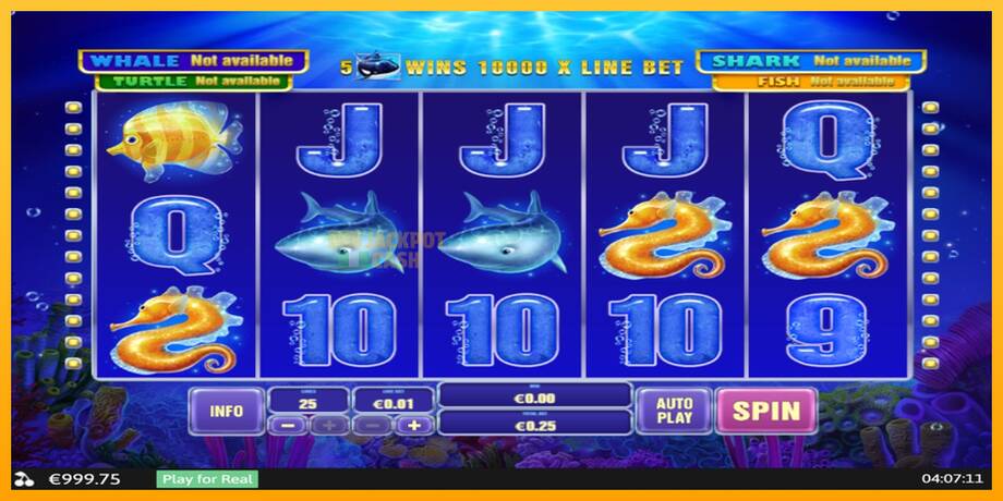 Great Blue Jackpot машина за игри за пари, слика 2