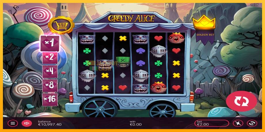 Greedy Alice машина за игри за пари, слика 2