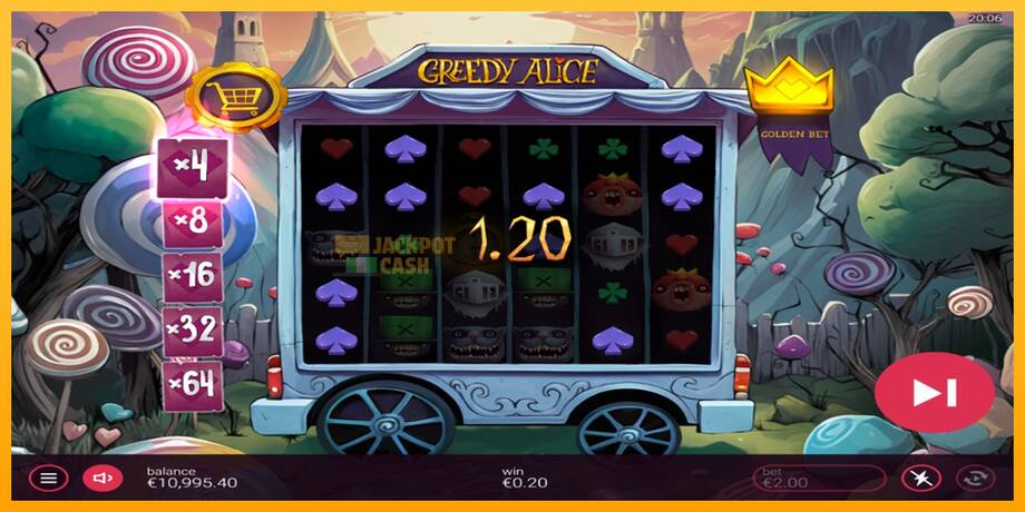 Greedy Alice машина за игри за пари, слика 3