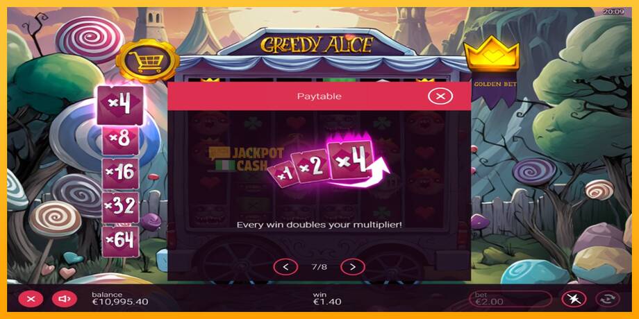 Greedy Alice машина за игри за пари, слика 6