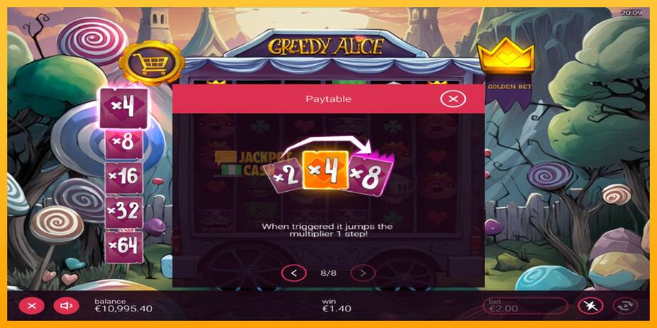 Greedy Alice машина за игри за пари, слика 7