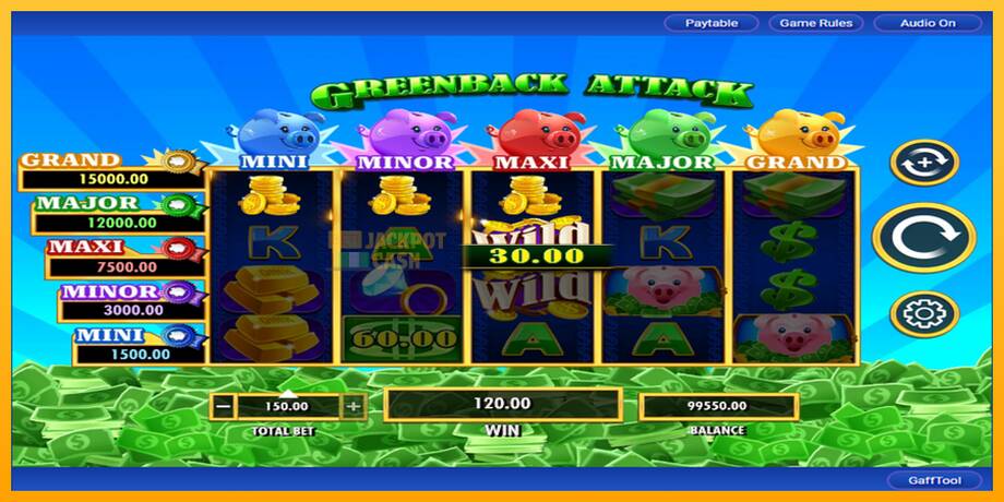 Greenback Attack машина за игри за пари, слика 3