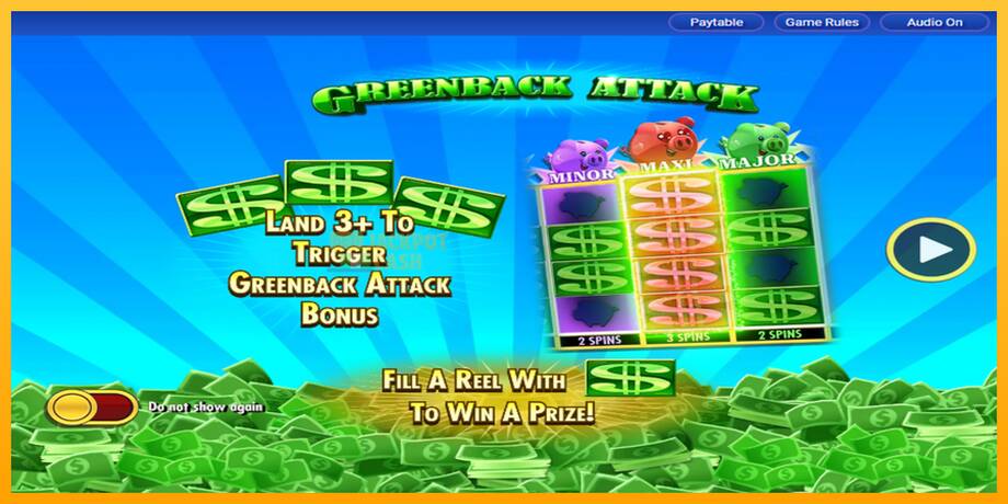 Greenback Attack машина за игри за пари, слика 4