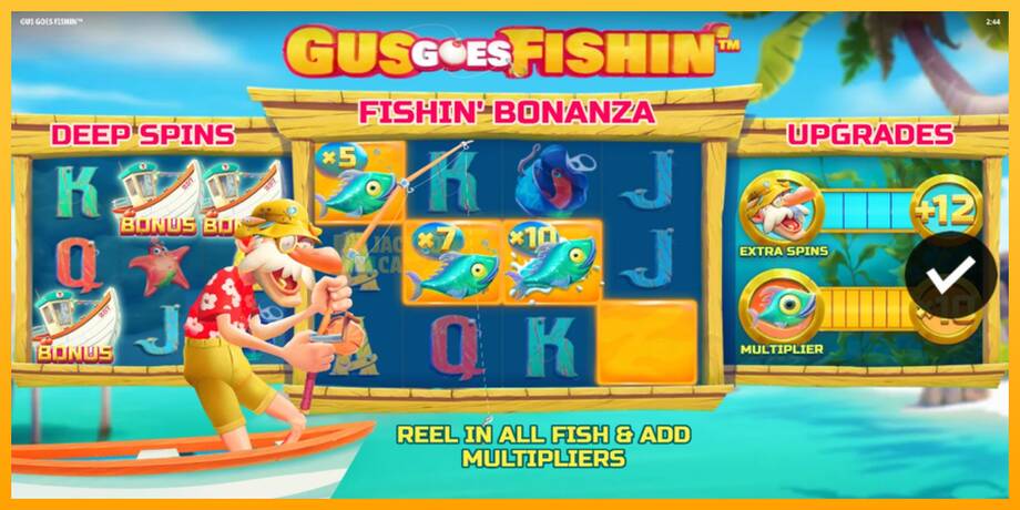 Gus Goes Fishin машина за игри за пари, слика 1