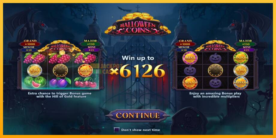 Halloween Coins Hold and Spin машина за игри за пари, слика 1