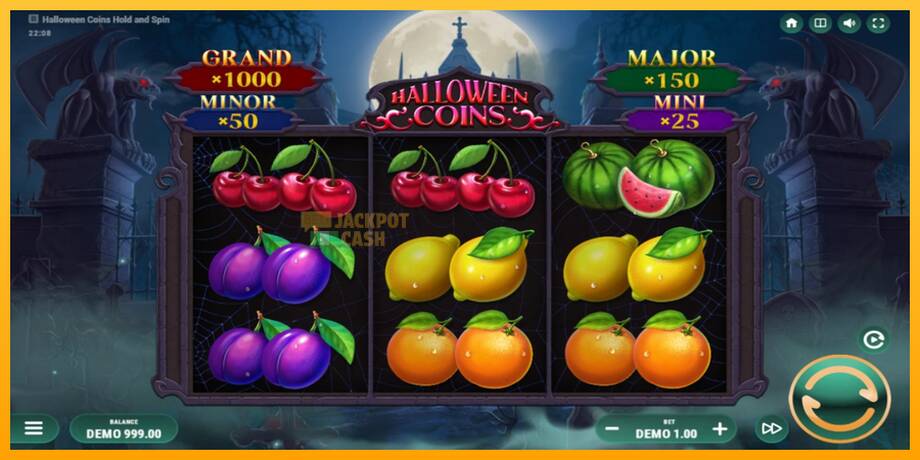 Halloween Coins Hold and Spin машина за игри за пари, слика 2