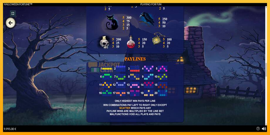 Halloween Fortune машина за игри за пари, слика 7