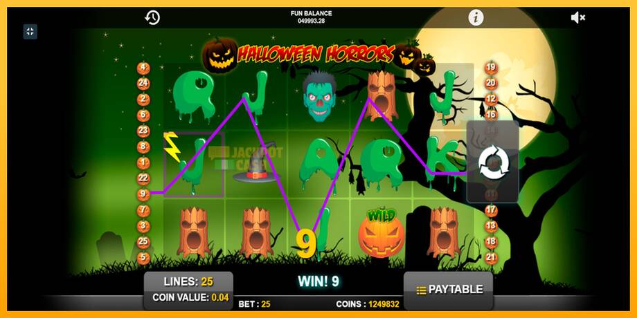 Halloween Horrors машина за игри за пари, слика 5