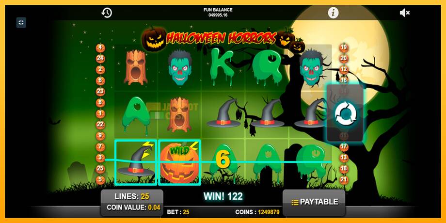 Halloween Horrors машина за игри за пари, слика 8