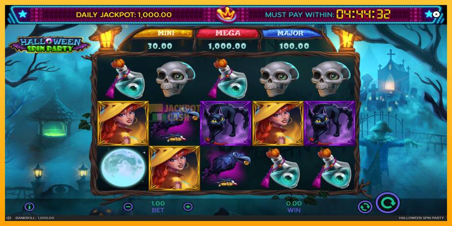 Halloween Spin Party машина за игри за пари, слика 3