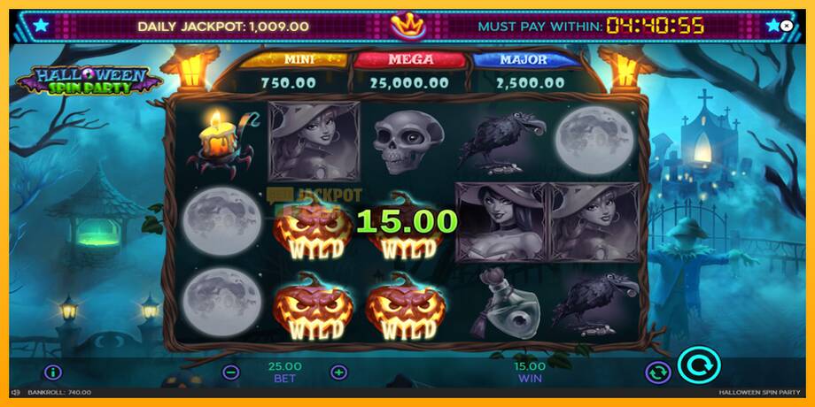 Halloween Spin Party машина за игри за пари, слика 5